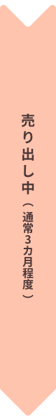 売り出し中（通常3カ月程度）